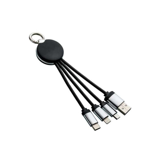 3-in-1 Charging Cable with Light-up Logo