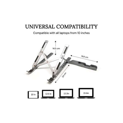 Laptop stand with mobile holder