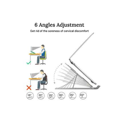 Laptop stand with mobile holder