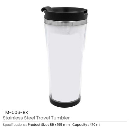 Travel Mugs in Insert Paper Design