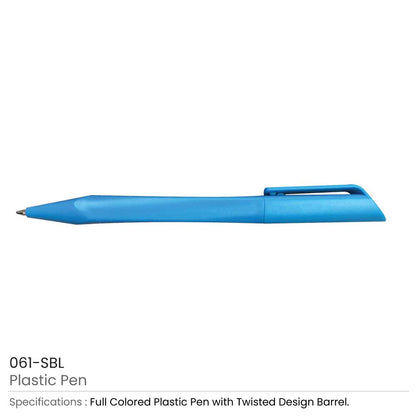 Twisted Design Plastic Pens
