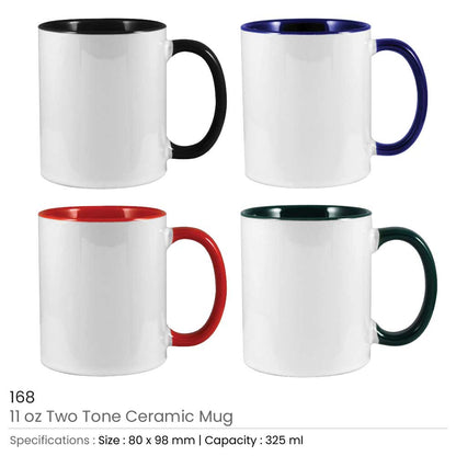 Two-Tone Ceramic Cups