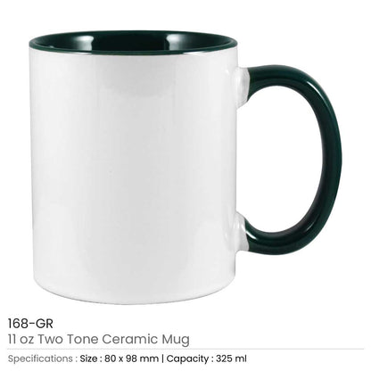 Two-Tone Ceramic Cups