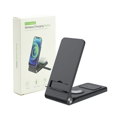 Foldable Wireless Charging Station 15W & Light-up Logo