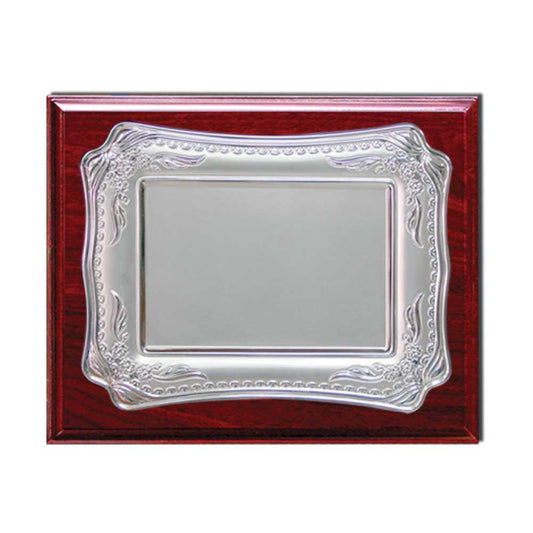 Wooden Plaques Silver Laserable Plate 1240