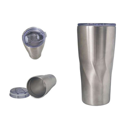 Double walled stainless steel thermal mug
