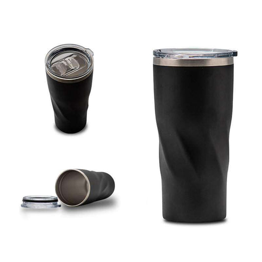 Double walled stainless steel thermal mug