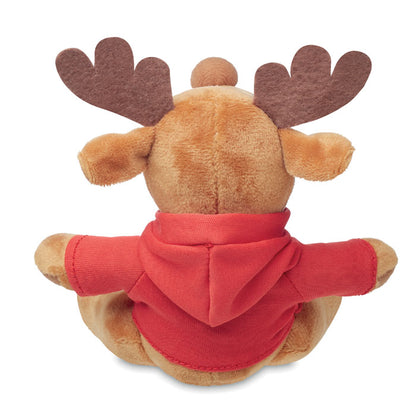 Plush reindeer with hoodie
