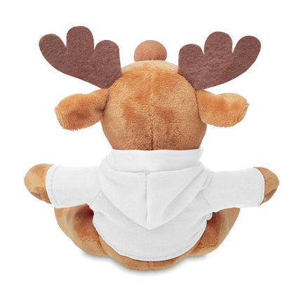 Plush reindeer with hoodie