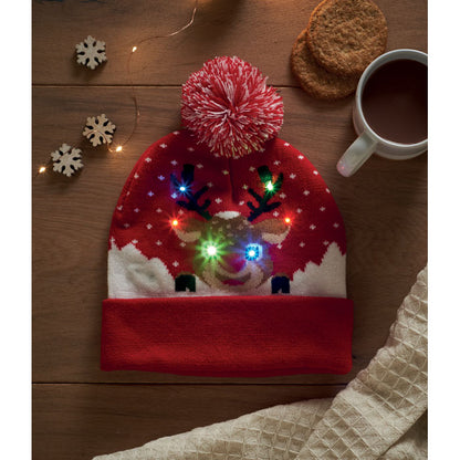 Christmas beanie with 6 LED