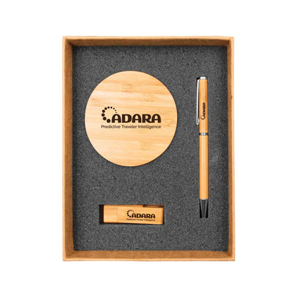 Bamboo Gift Sets in Black Cardboard Box