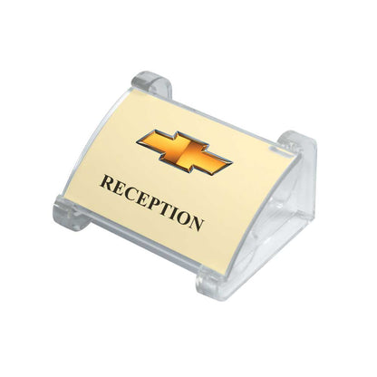 Transparent Desk Sign Holder
