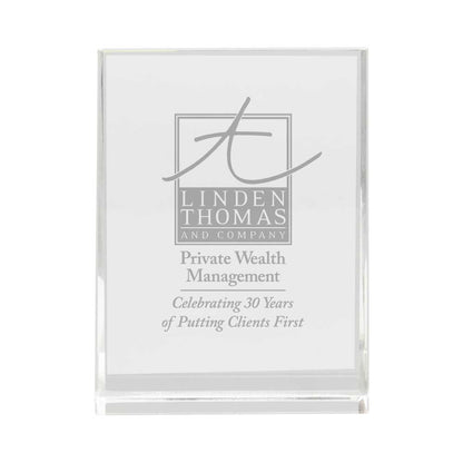 Inclined Rectangular Crystal Awards